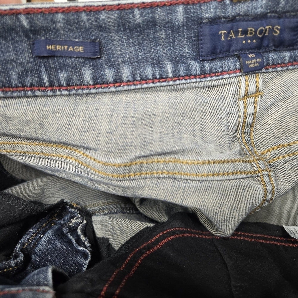 Talbots Heritage Bootcut Denim Blue Jeans Size 10 - Picture 9 of 11